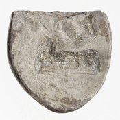 Reverse 'SilCoinCy A7006, acc.no.: 1944.100.57946. Silver coin of king Uncertain king of Cyprus ? of Uncertain Cypriot mint ?  - . Weight: 8.4700000000000006g, Axis: -, Diameter: 22mm. Obverse type: lion's hd. r.. Obverse symbol: -. Obverse legend: - in -. Reverse type: rough incuse square. Reverse symbol: -. Reverse legend: - in -.