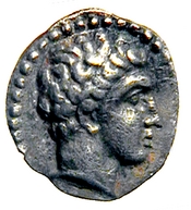 Εμπροσθότυπος 'SilCoinCy A7694, Coll. Massy, Salamis, acc.no.: 1944.100.58048. Silver coin of king Evagoras I of Salamis 411 - 374 BC. Weight: .91400000000000003g, Axis: -, Diameter: -. Obverse type: male hd. r.. Obverse symbol: -. Obverse legend: - in -. Reverse type: smooth. Reverse symbol: -. Reverse legend: - in -.