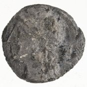Reverse 'SilCoinCy A7431, Gunther, C. Godfrey, acc.no.: 1951.116.315. Silver coin of king Pnytagoras of Salamis 351 - 332 BC. Weight: 1.96g, Axis: 12h, Diameter: 12mm. Obverse type: Aphrodite hd. r.. Obverse symbol: -. Obverse legend: (Π N) in Greek. Reverse type: Artemis hd. l.. Reverse symbol: -. Reverse legend: (B A) in Greek.