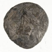Reverse 'SilCoinCy A7439, Gunther, C. Godfrey, acc.no.: 1951.116.316. Silver coin of king Pnytagoras of Salamis 351 - 332 BC. Weight: 2.0699999999999998g, Axis: 12h, Diameter: -. Obverse type: Aphrodite hd. l.. Obverse symbol: -. Obverse legend: - in -. Reverse type: Artemis hd. r.. Reverse symbol: -. Reverse legend: - in -.