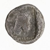 Οπισθότυπος 'SilCoinCy A7080, Gift of Christian G. Gunther. March 1949, acc.no.: 1951.116.94. Silver coin of king Uncertain king of Kition of Kition 525 - 480 BC. Weight: .71799999999999997g, Axis: 12h, Diameter: 9mm. Obverse type: Heracles hd. r.. Obverse symbol: -. Obverse legend: - in -. Reverse type: lion devouring stag r. within incuse square. Reverse symbol: -. Reverse legend: - in -.