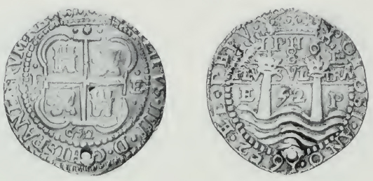 1576 Felipe II Assayer B Sheet #3 of the Album COINS OF POTOSI MINT/ 8 REALES 