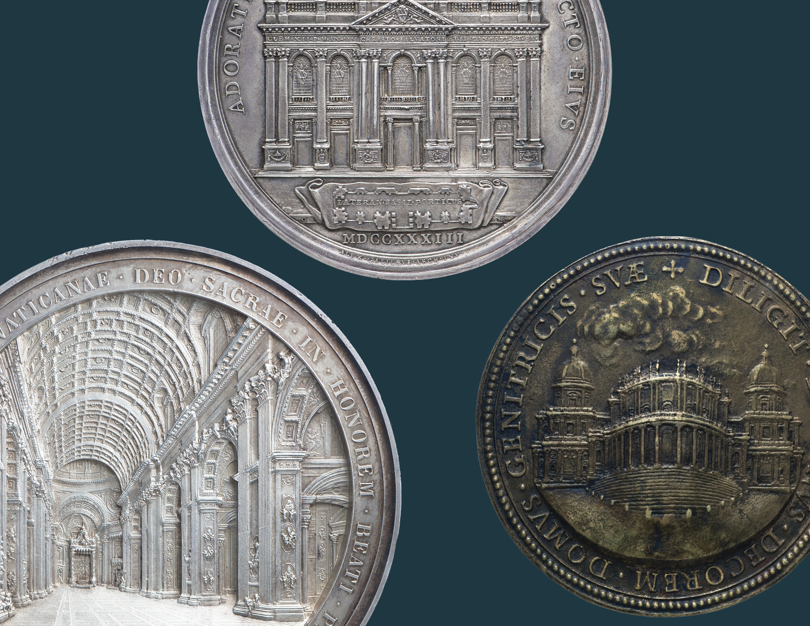 The Four Patriarchal Basilicas of Rome Through Their Medals