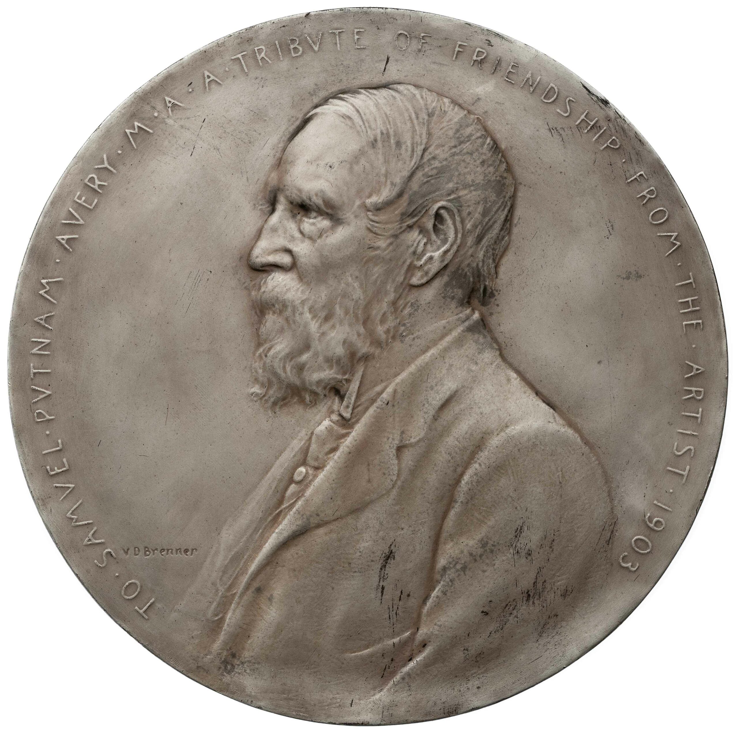 Hahlo-101, Samuel Putnam Avery, Esq. medallion