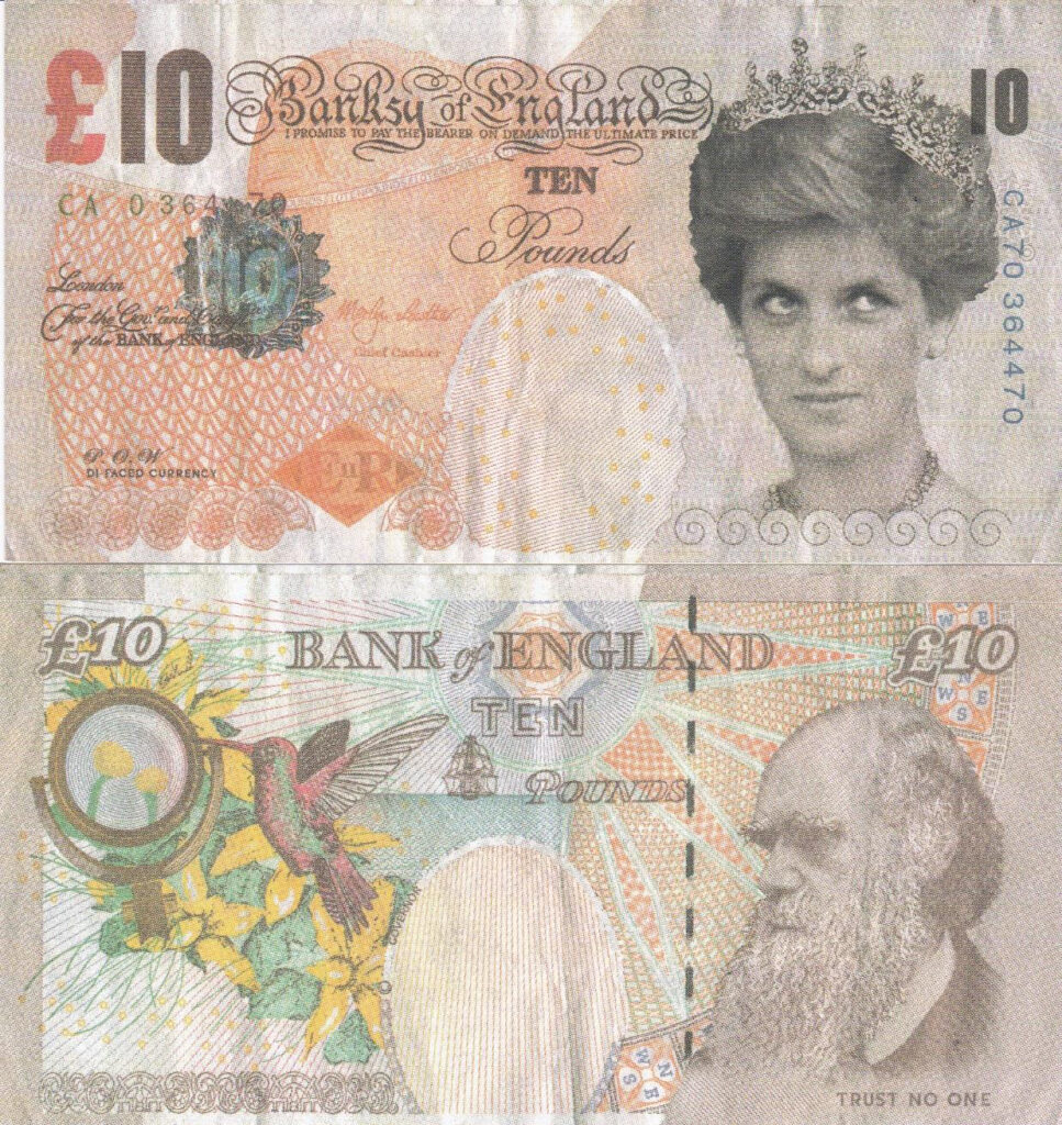 ANS Acquires Authentic Banksy £10 Diana Note