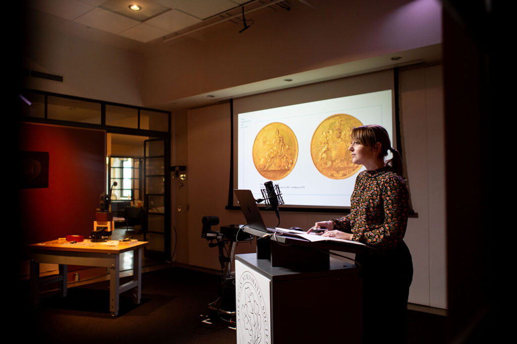 Emily Pearce Seigerman, the Ben Lee Damsky Assistant Curator of Numismatics at Yale University Art Gallery