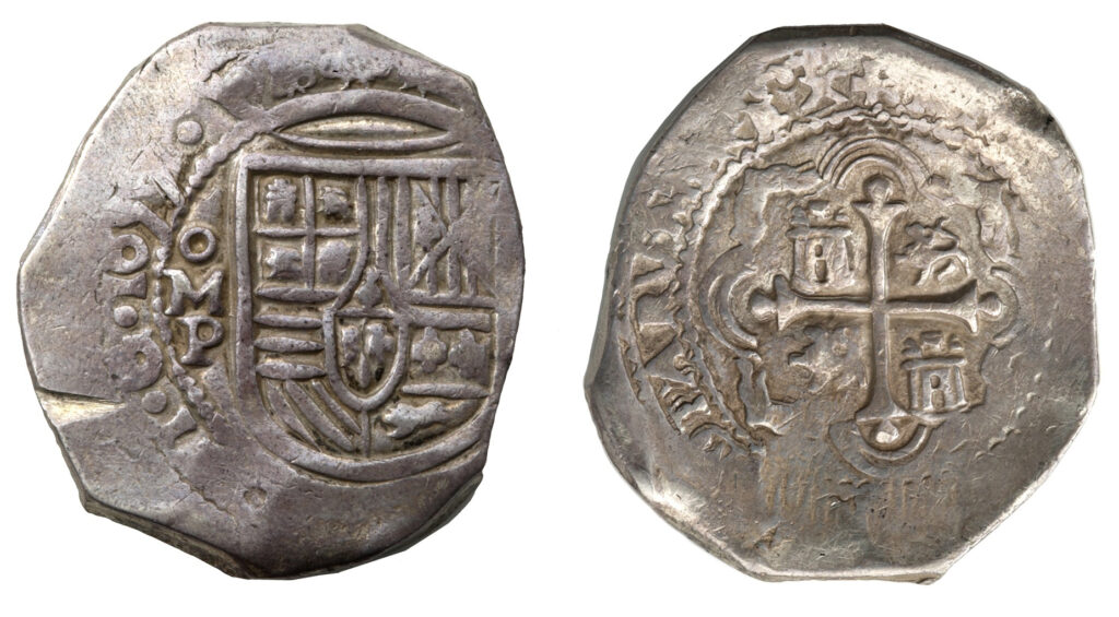 1655 8-real coin from Mexico City