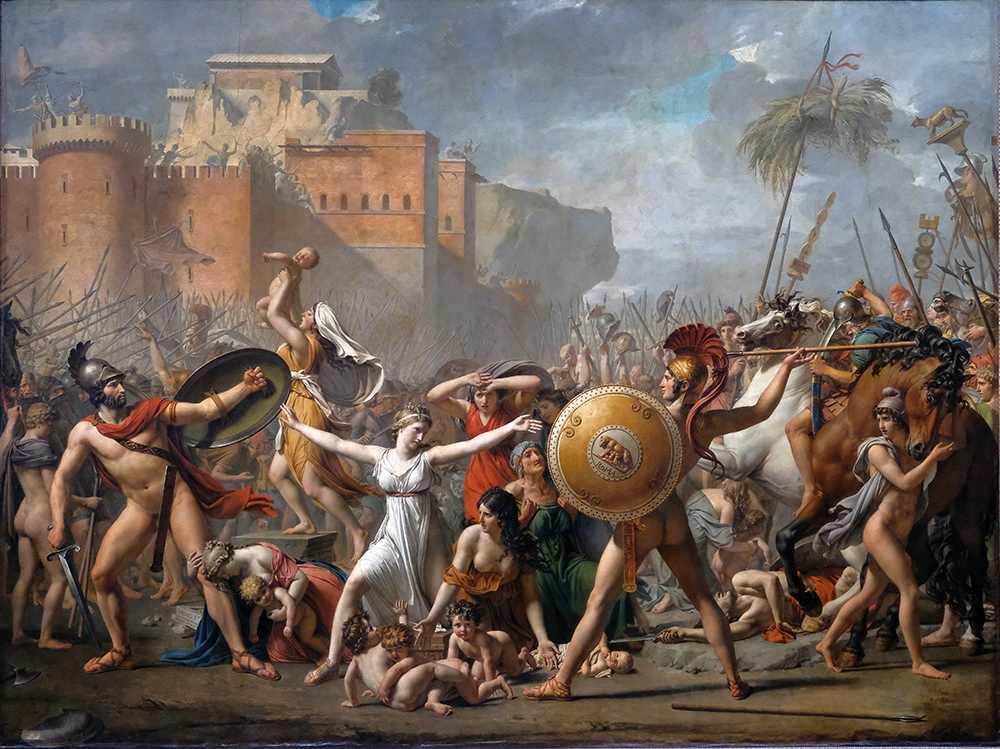 Jacques-Louis David (1748–1825), The Intervention of the Sabine Women, 1799.