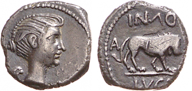 Possible portrait of Fulvia as Victory. Gallia, Lugdunum.