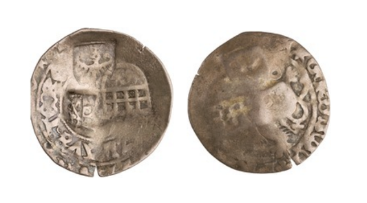 Silver groschen, Bohemia, 1378–1419. (ANS 1996.3.62).