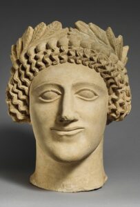 Limestone bust, Cyprus, mid-5th century BCE The Metropolitan Museum of Art