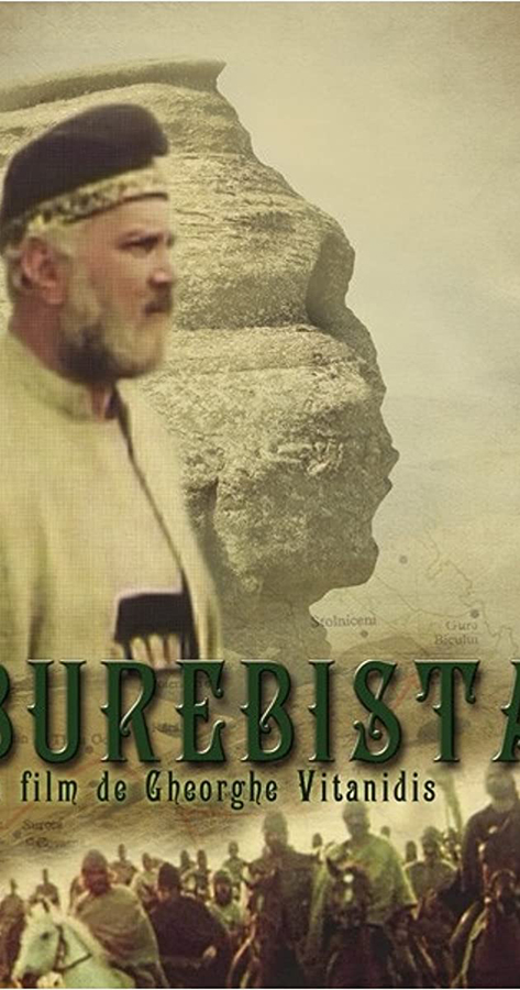 Figure 11: Poster of the 1980 movie Burebista, directed by G. Vitanidis and starring G. Constantin. The movie celebrated the life of Dacian war-leader Burebista who ruled between 80–44 BC and founded a strong Dacian Kingdom despite considerable pressure from the neighboring Celtic warlords and the Greek cities of the Black Sea coast.