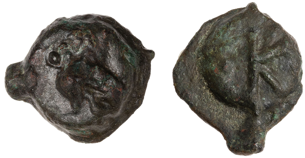 Figure 10. North Black Sea region. Scythia. Scyles (470–450 BC). Cast AE. Nikonion mint. (ANS 2016.26.1. purchase) 13.5 mm.